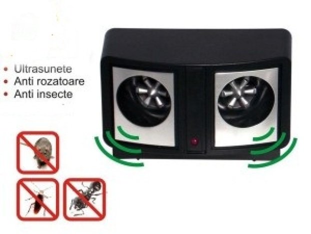 Aparat AntiRozatoare Pest Repeller Dual Sonic